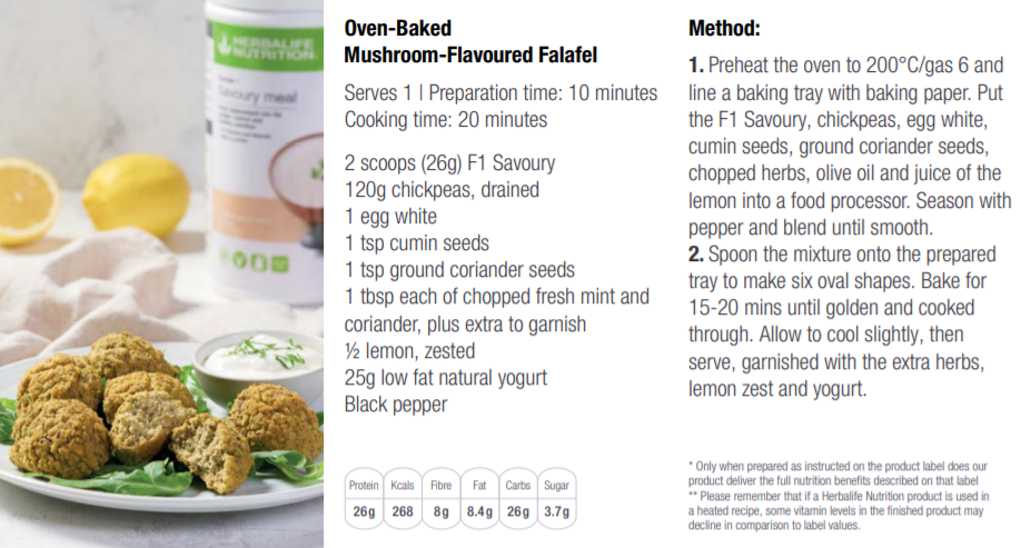 Oven-Baked Mushroom-Flavoured Falafel