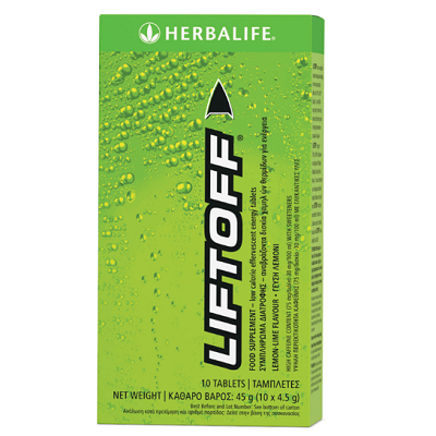 Lift Off Effervescent Energy Drink Lemon lime 10 tablets per box