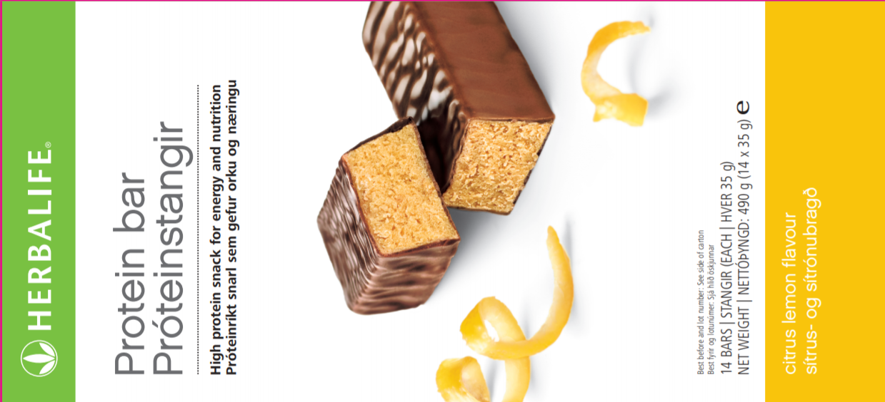 Herbalife Protein Bars Citrus Lemon